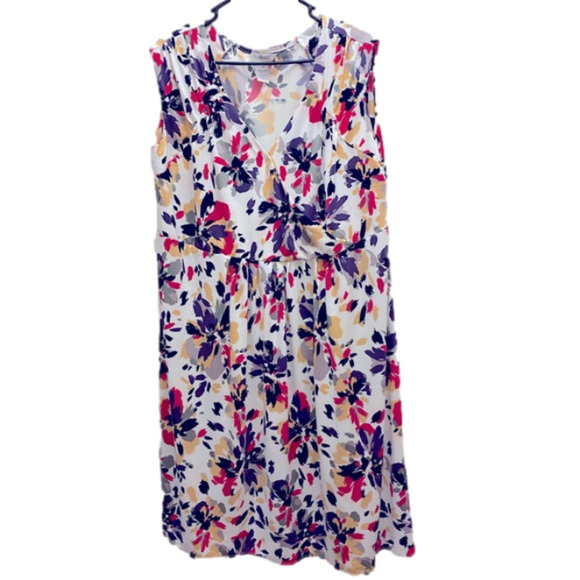 Romans woman’s plus size 18w sleeveless floral semi formal summer dress - Picture 2 of 8